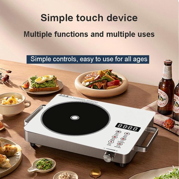 Electric stove touch device