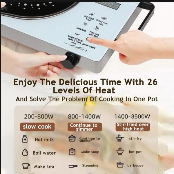 Electric stove touch device